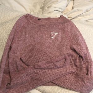 Gymshark Vital Long Sleeve Crop Top SMALL